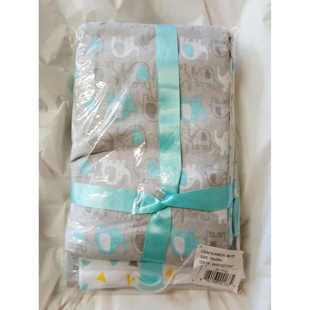 Baby Bundle A1- 4 blankets, 3 bottles, 3pk diaper genie refills, wipes, teether